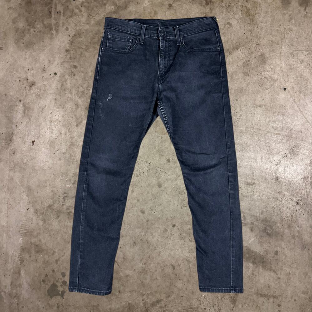 Levi's 512 Slim Taper Leg Jeans 5-Pocket Dark Wash Denim Black Mens Size 32x30